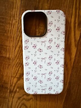 Floral Bow White Phone Case